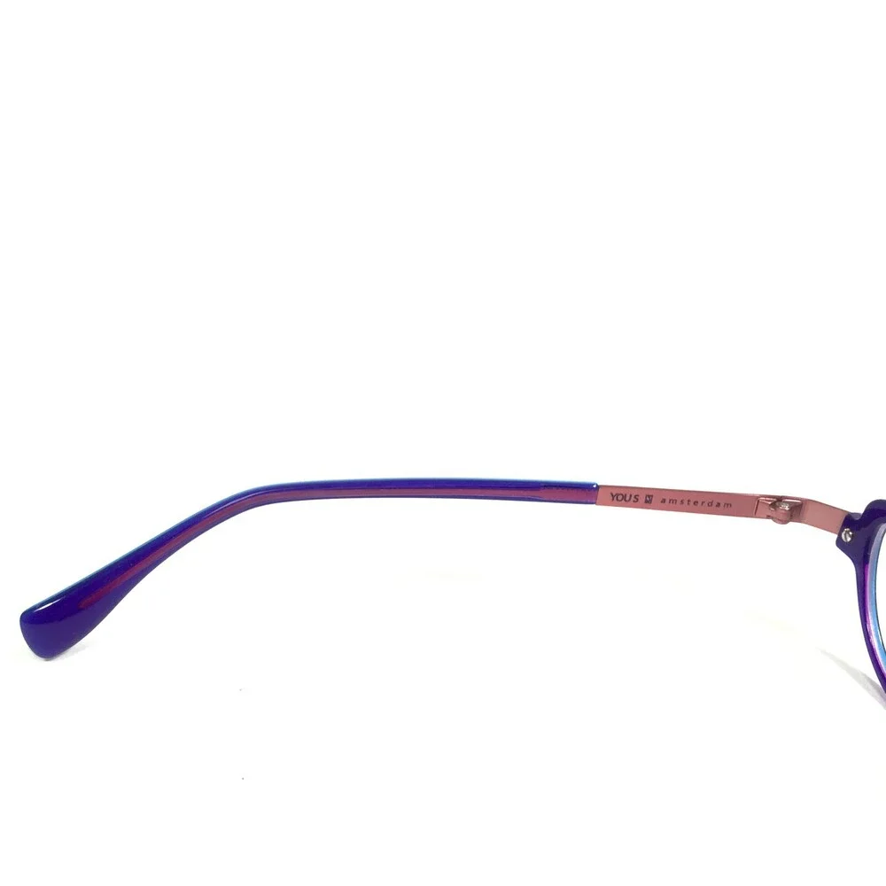 Yous Amsterdam Mod.1122 Col.203 Eyeglasses Frames Blue Purple Pink 49-15-140